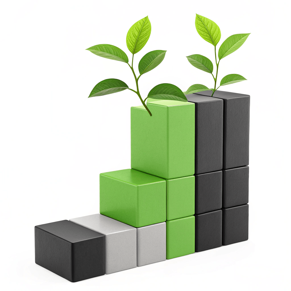 a-clean--modern-graphic-showing-a-strong--stable-b Graphic illustrating business growth sprouting from a strong foundational SEO base.