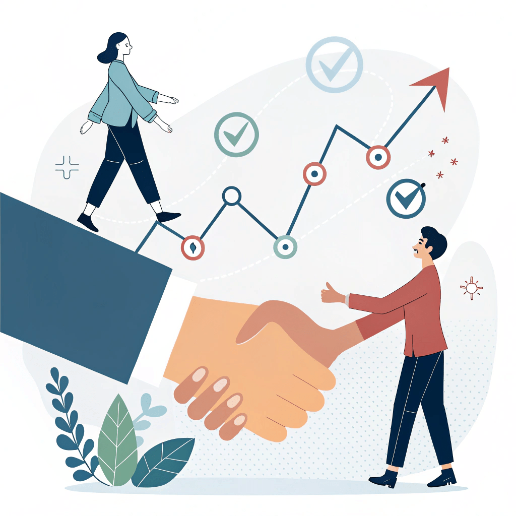 a-stylized-graphic-depicting-a-handshake-or-two-fi 1 Icon representing partnership and collaboration, symbolizing Tr1f3cta's approach to aligning SEO with client goals.