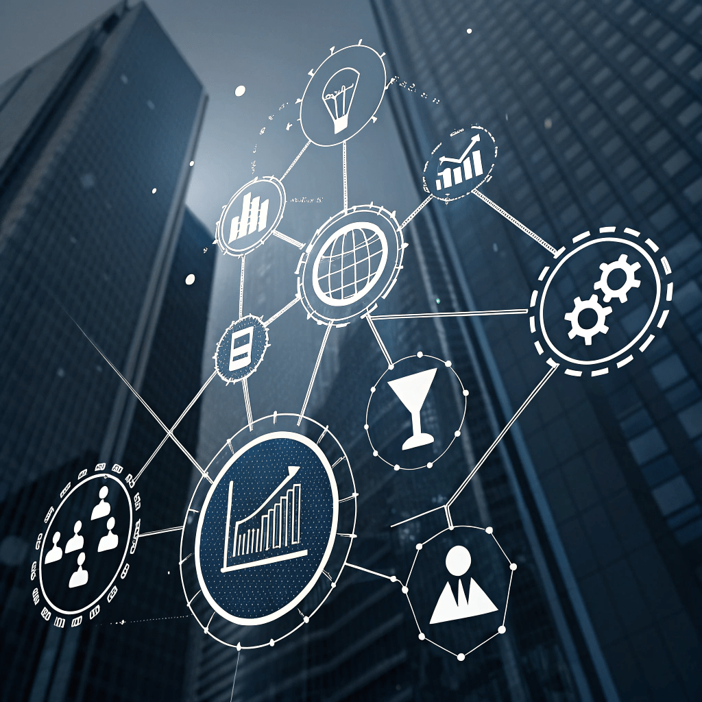 Abstract illustration showing multiple reasons why data analytics is important for business efficiency.