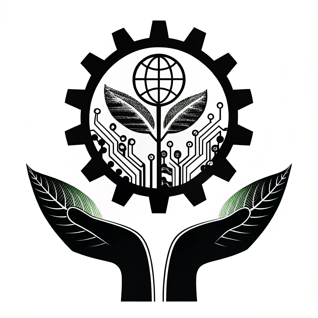 Tr1f3cta → an-icon-blending-technology-with-nature-or-communi 2 Icon representing Tr1f3cta's technology solutions for sustainability and community impact.
