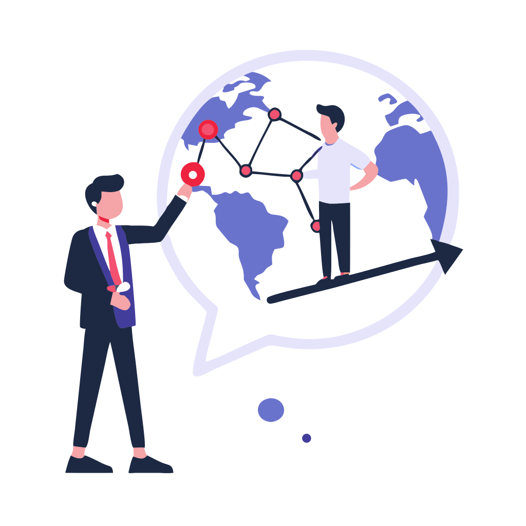 an-image-focusing-on-guidance-and-global-reach--sp 1 Illustration symbolizing mentorship and global connections for Australian startups via Tr1f3cta.