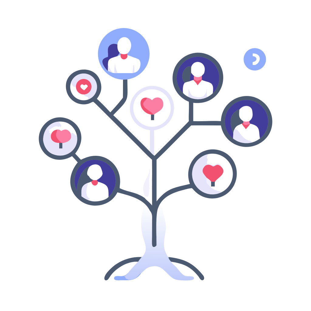 an-image-representing-a-supportive-ecosystem-or-ne 1 Graphic depicting the Tr1f3cta ecosystem providing connection, resources, and support.