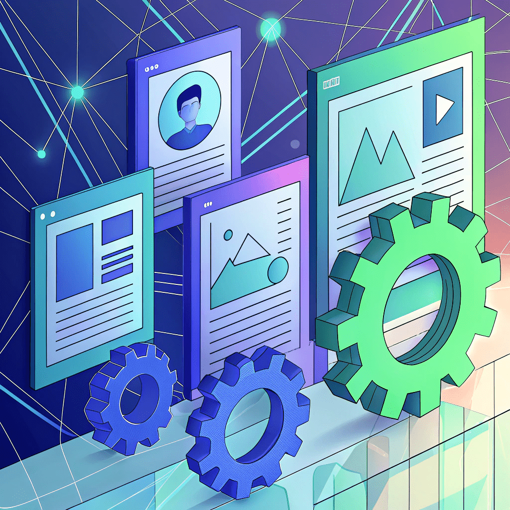 descriptor---abstract-digital-illustration-represe 7 Automate Content Creation & Optimization' Tip